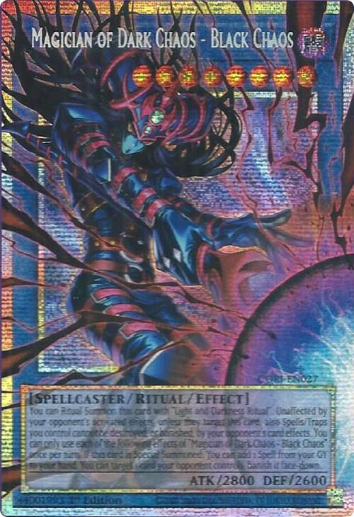 Magician of Dark Chaos - Black Chaos (Starlight Rare) (Extended Art) [CORI-EN027] Starlight Rare | Black Swamp Games