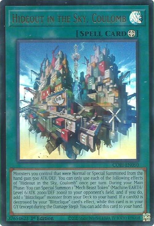Hideout in the Sky, Coulomb [CORI-EN050] Ultra Rare | Black Swamp Games