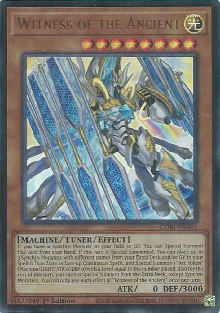 Witness of the Ancient [CORI-EN081] Ultra Rare | Black Swamp Games