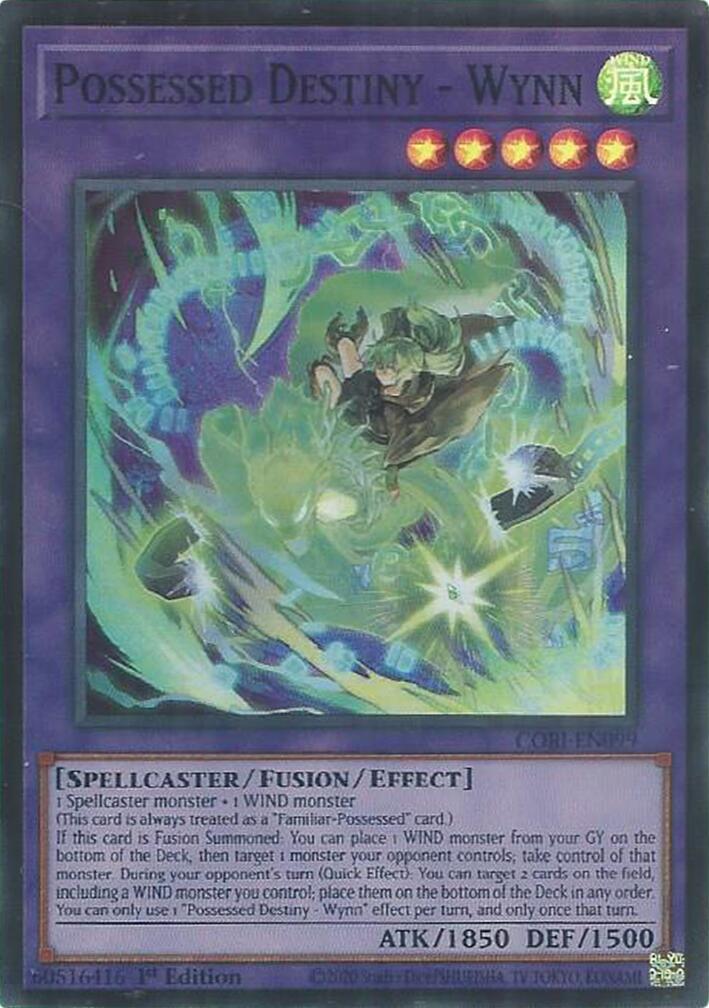 Possessed Destiny - Wynn [CORI-EN099] Super Rare | Black Swamp Games