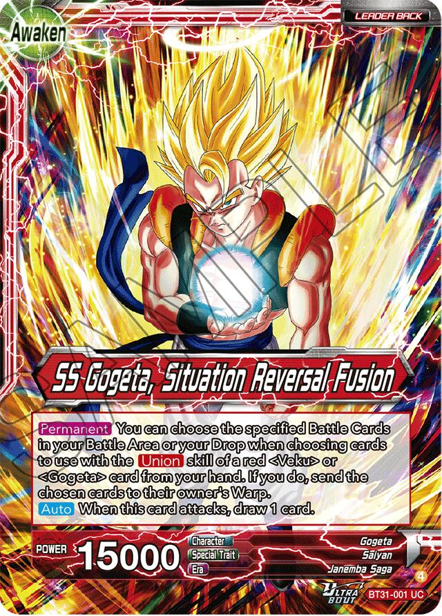 Son Goku & Vegeta // SS Gogeta, Situation Reversal Fusion (BT31-001) [Impact Beyond Dimensions] | Black Swamp Games