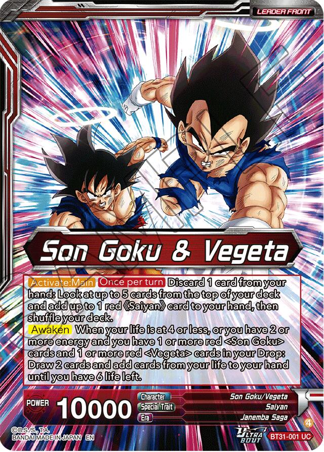Son Goku & Vegeta // SS Gogeta, Situation Reversal Fusion (BT31-001) [Impact Beyond Dimensions] | Black Swamp Games