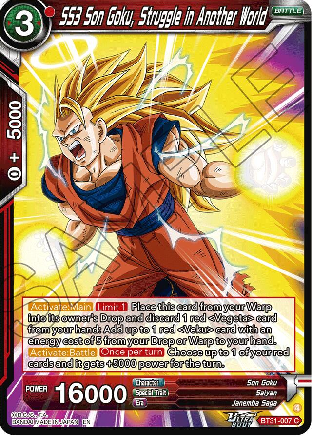 SS3 Son Goku, Struggle in Another World (BT31-007) [Impact Beyond Dimensions] | Black Swamp Games