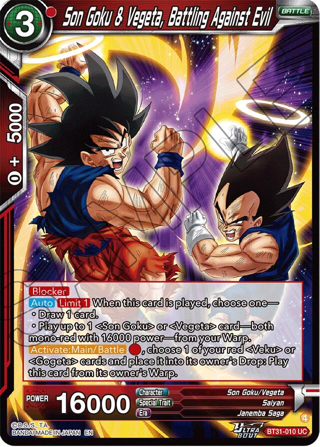 Son Goku & Vegeta, Battling Against Evil (BT31-010) [Impact Beyond Dimensions] | Black Swamp Games
