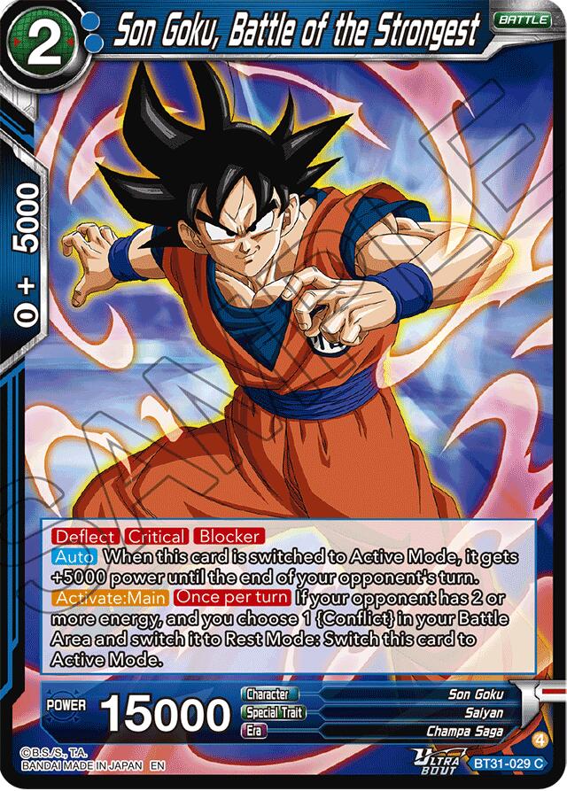 Son Goku, Battle of the Strongest (BT31-029) [Impact Beyond Dimensions] | Black Swamp Games