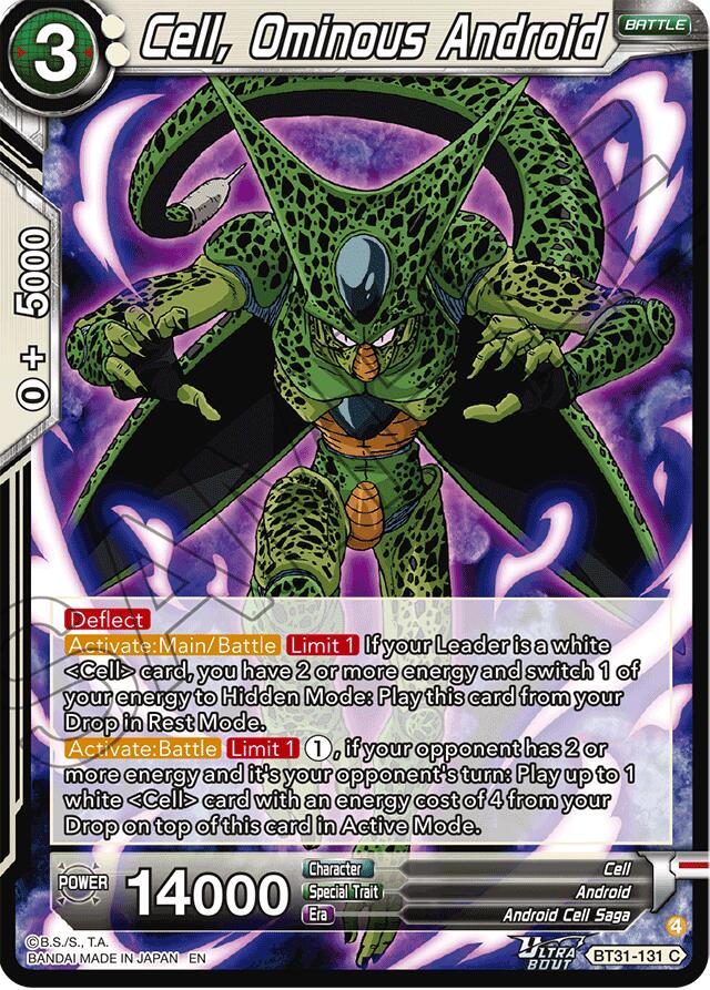 Cell, Ominous Android (BT31-131) [Impact Beyond Dimensions] | Black Swamp Games
