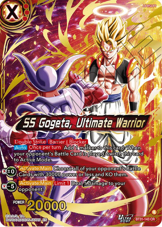 SS Gogeta, Ultimate Warrior (BT31-143) [Impact Beyond Dimensions] | Black Swamp Games