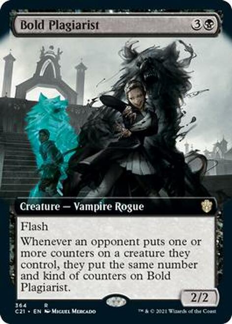 Bold Plagiarist (Extended Art) [Commander 2021] | Black Swamp Games