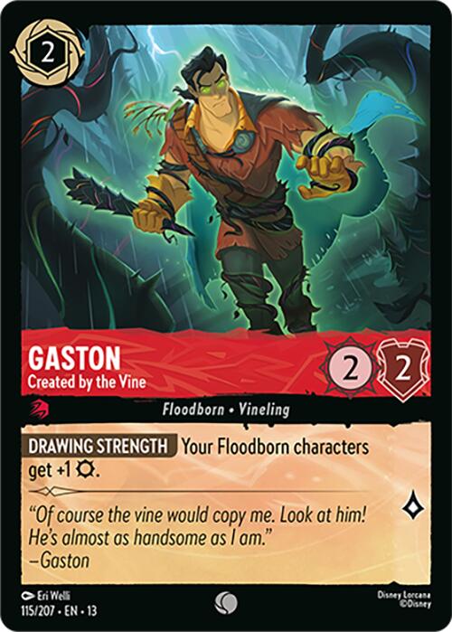Gaston - Created by the Vine (115/204) [Attack of the Vine!] | Black Swamp Games