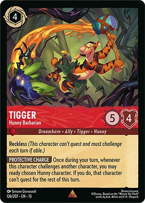 Tigger - Hunny Barbarian (126/204) [Attack of the Vine!] | Black Swamp Games