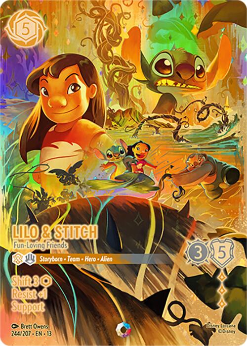 Lilo & Stitch - Fun-Loving Friends (Iconic) (244/204) [Attack of the Vine!] | Black Swamp Games