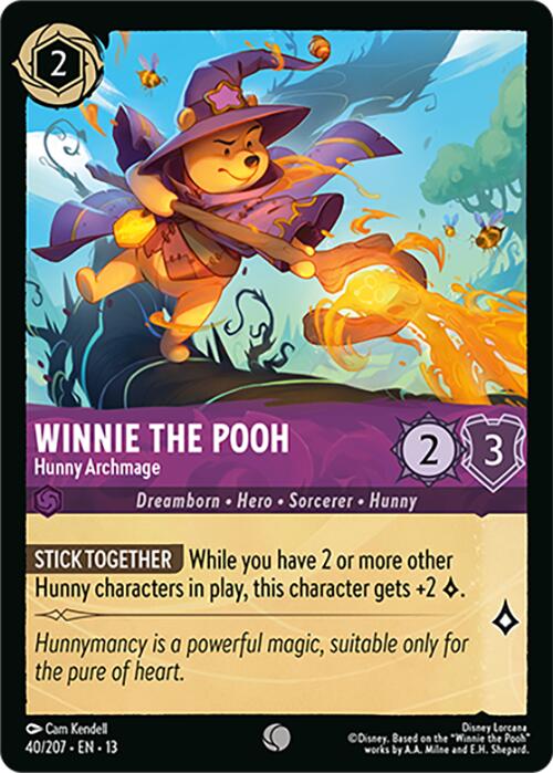 Winnie the Pooh - Hunny Archmage (40/204) [Attack of the Vine!] | Black Swamp Games