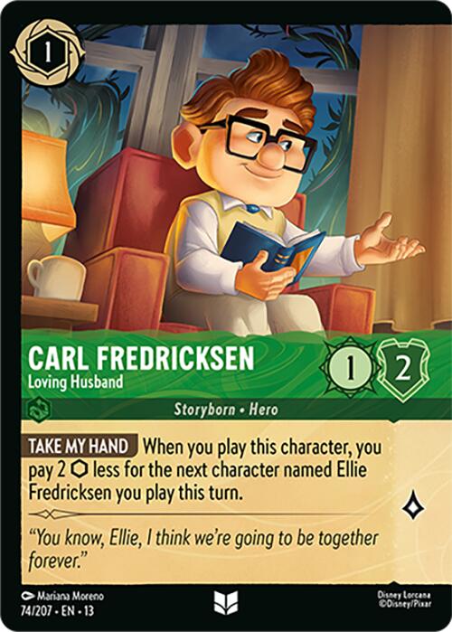 Carl Fredricksen - Loving Husband (Foil) (74/204) [Attack of the Vine!] | Black Swamp Games
