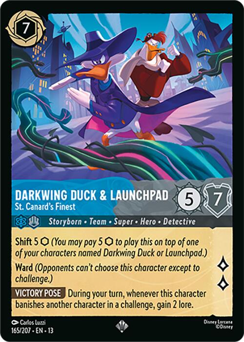 Darkwing Duck & Launchpad - St. Canard's Finest (165/204) [Attack of the Vine!] | Black Swamp Games