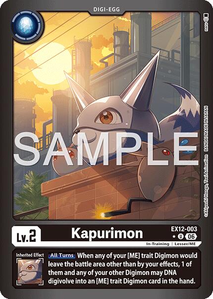 Kapurimon [EX12-003] (Limited Foil) [Digital World Shambala] | Black Swamp Games