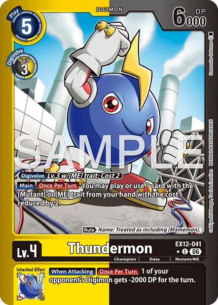 Thundermon [EX12-041] (Limited Foil) [Digital World Shambala] | Black Swamp Games