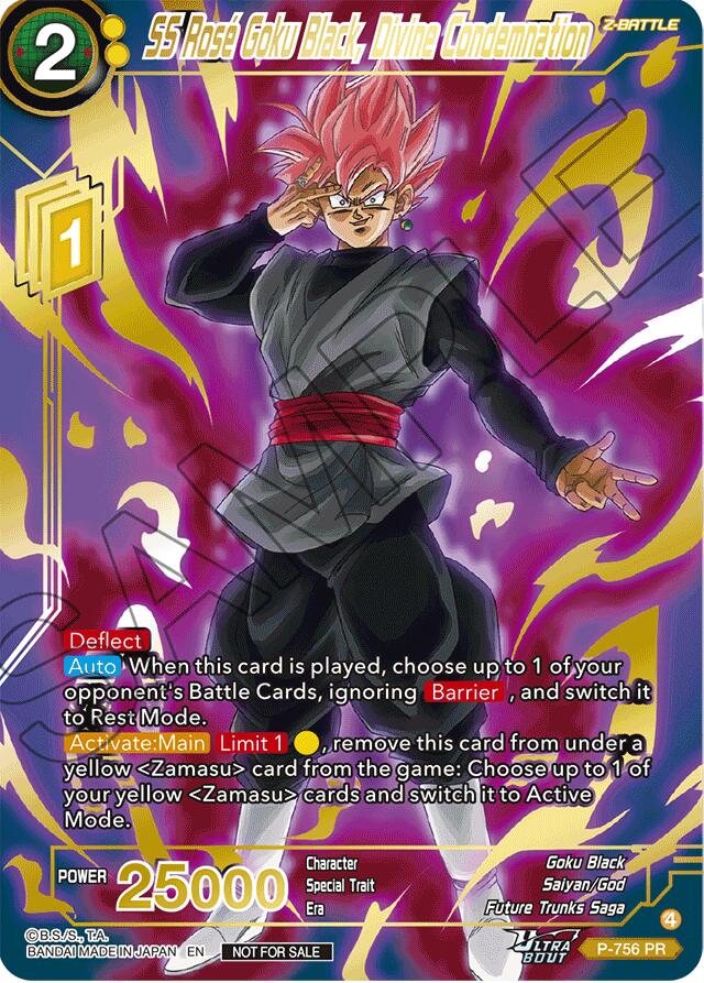 SS Rose Goku Black, Divine Condemnation (Gold Stamped) (P-756) [Promotion Cards] | Black Swamp Games