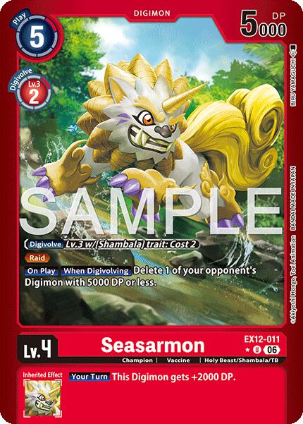 Seasarmon [EX12-011] (Limited Foil) [Digital World Shambala] | Black Swamp Games