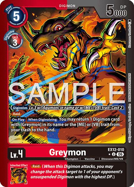 Greymon [EX12-010] (Limited Foil) [Digital World Shambala] | Black Swamp Games