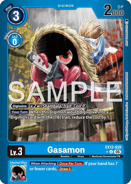 Gasamon [EX12-020] (Limited Foil) [Digital World Shambala] | Black Swamp Games