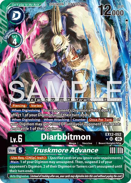 Diarbbitmon // Truskmore Advance [EX12-052] (Alternate Art) [Digital World Shambala] | Black Swamp Games
