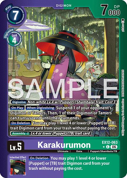 Karakurumon [EX12-063] (Limited Foil) [Digital World Shambala] | Black Swamp Games