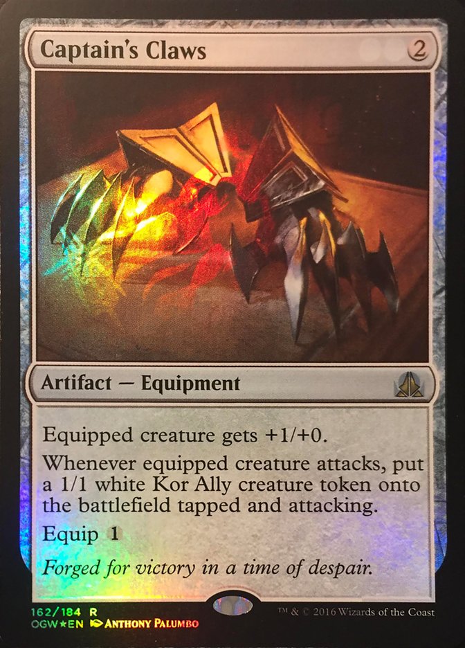 Captain's Claws (Standard Showdown Misprint) [Oath of the Gatewatch Promos] | Black Swamp Games