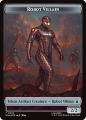 Villain // Robot Villain Double-Sided Token (025//026) (Surge Foil) [Marvel Super Heroes Tokens] | Black Swamp Games