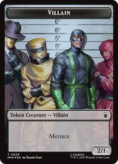 Villain // Robot Villain Double-Sided Token (025//026) (Surge Foil) [Marvel Super Heroes Tokens] | Black Swamp Games