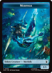 Merfolk // Doombot Double-Sided Token [Marvel Super Heroes Tokens] | Black Swamp Games