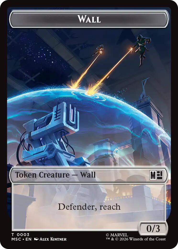 Wall // Council of Reeds Double-Sided Token [Marvel Super Heroes Commander Tokens] | Black Swamp Games