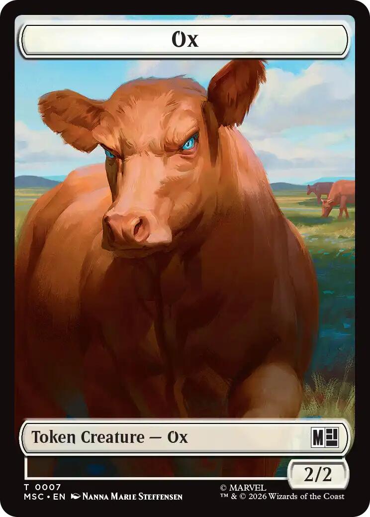 Ox // Vibranium Double-Sided Token [Marvel Super Heroes Commander Tokens] | Black Swamp Games