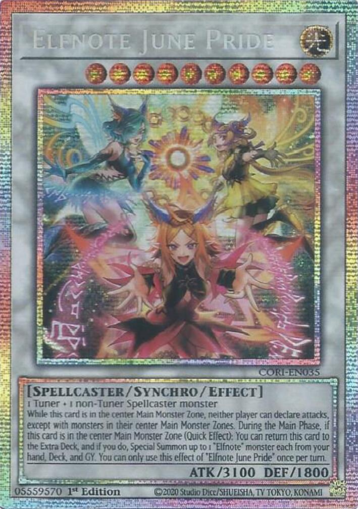 Elfnote June Pride (Starlight Rare) [CORI-EN035] Starlight Rare | Black Swamp Games