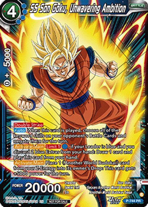 SS Son Goku, Unwavering Ambition (Ultra-Bout Series Tournament Pack Vol.3) (P-744) [Tournament Promotion Cards] | Black Swamp Games