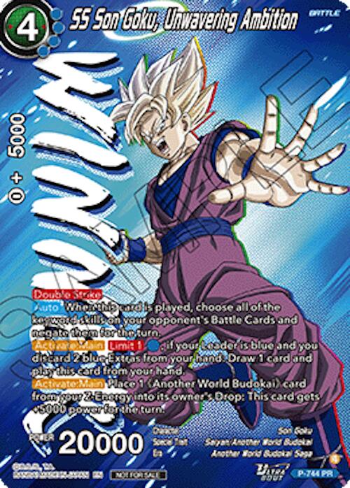 SS Son Goku, Unwavering Ambition (Ultra-Bout Series Tournament Pack Vol.3) (Winner) (P-744) [Tournament Promotion Cards] | Black Swamp Games