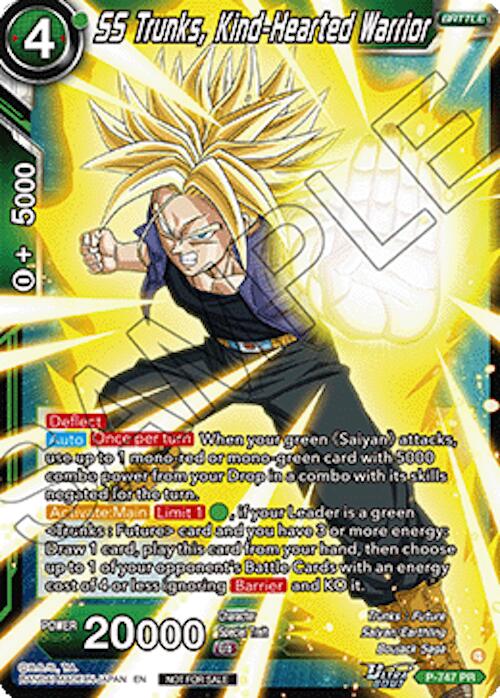 SS Trunks, Kind-Hearted Warrior (Ultra-Bout Series Tournament Pack Vol.3) (P-747) [Tournament Promotion Cards] | Black Swamp Games