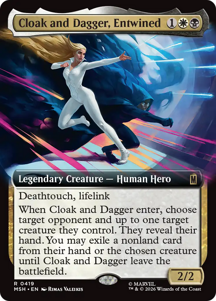 Cloak and Dagger, Entwined (Extended Art) [Marvel Super Heroes] | Black Swamp Games
