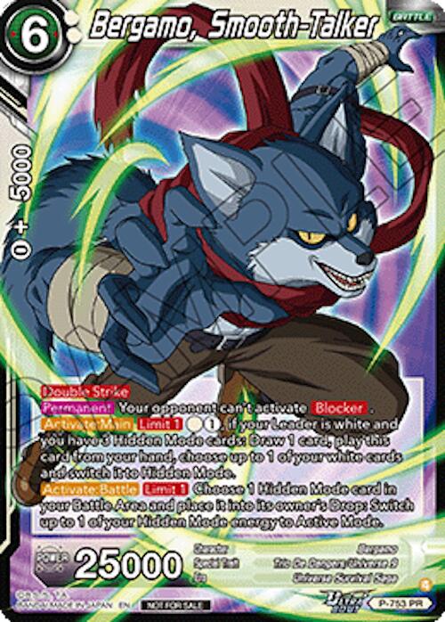 Bergamo, Smooth-Talker (Ultra-Bout Series Tournament Pack Vol.3) (P-753) [Tournament Promotion Cards] | Black Swamp Games