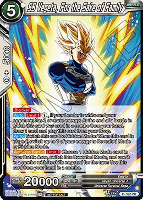 SS Vegeta, For the Sake of Family (Deluxe Pack 2026 Vol.2) (P-762) [Tournament Promotion Cards] | Black Swamp Games
