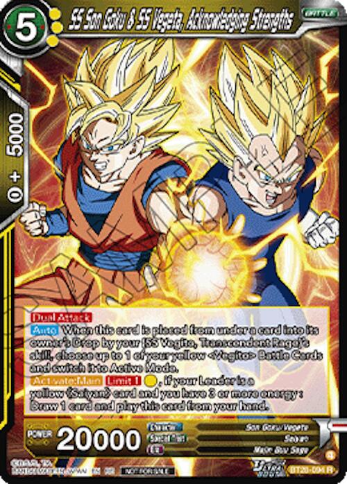 SS Son Goku & SS Vegeta, Acknowledging Strengths (Deluxe Pack 2026 Vol.2) (BT28-094) [Tournament Promotion Cards] | Black Swamp Games