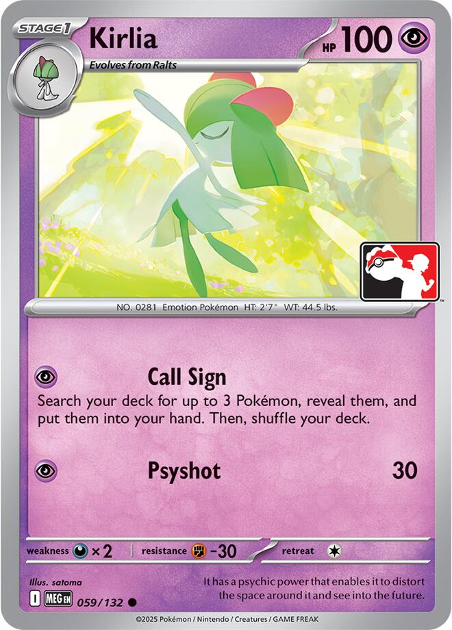 Kirlia (059/132) [Prize Pack Series Nine] | Black Swamp Games