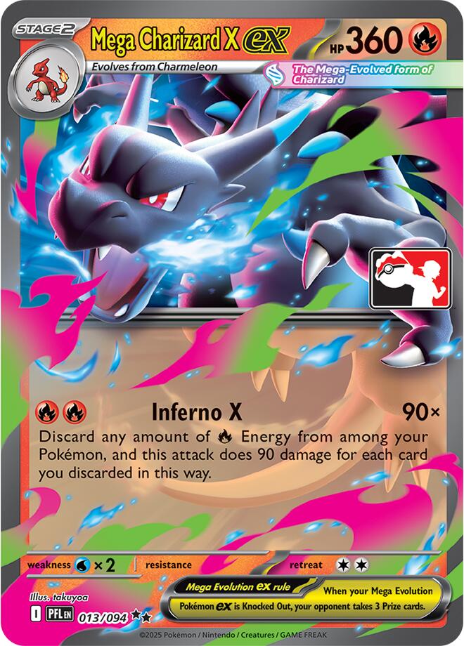 Mega Charizard X ex (013/094) [Prize Pack Series Nine] | Black Swamp Games
