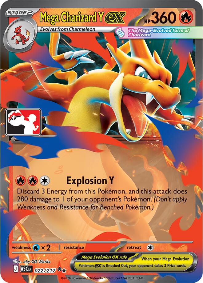 Mega Charizard Y ex (022/217) [Prize Pack Series Nine] | Black Swamp Games