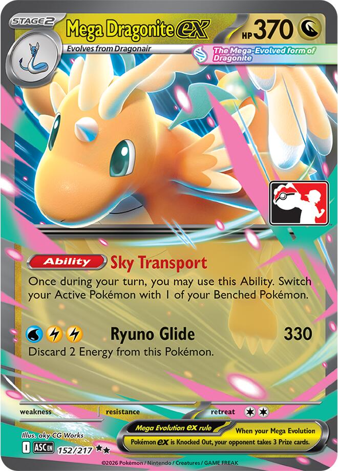 Mega Dragonite ex (152/217) [Prize Pack Series Nine] | Black Swamp Games