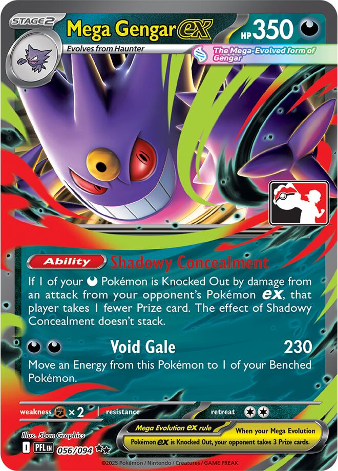 Mega Gengar ex (056/094) [Prize Pack Series Nine] | Black Swamp Games
