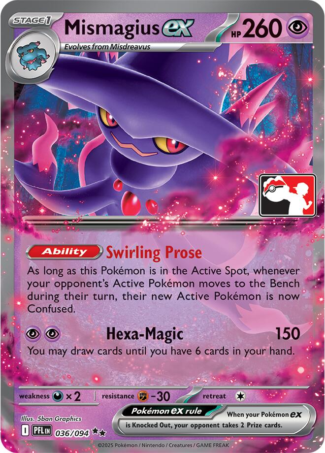 Mismagius ex (036/094) [Prize Pack Series Nine] | Black Swamp Games