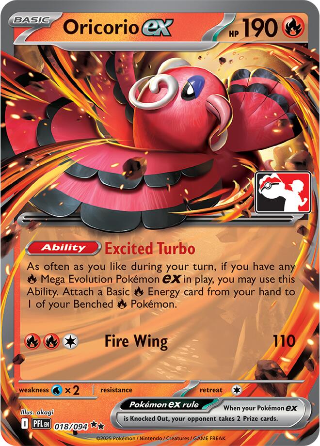 Oricorio ex (018/094) [Prize Pack Series Nine] | Black Swamp Games