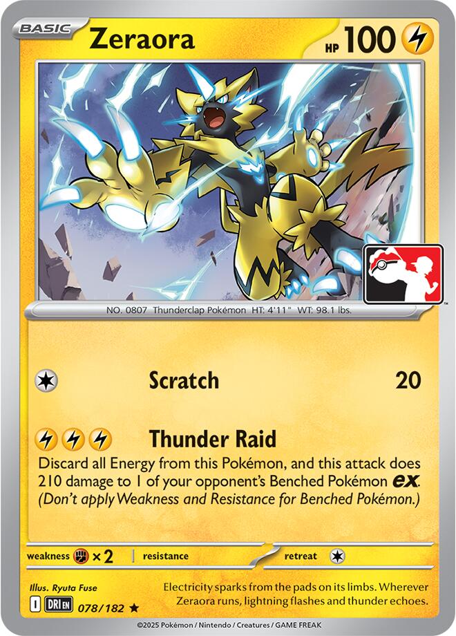 Zeraora (078/182) [Prize Pack Series Nine] | Black Swamp Games