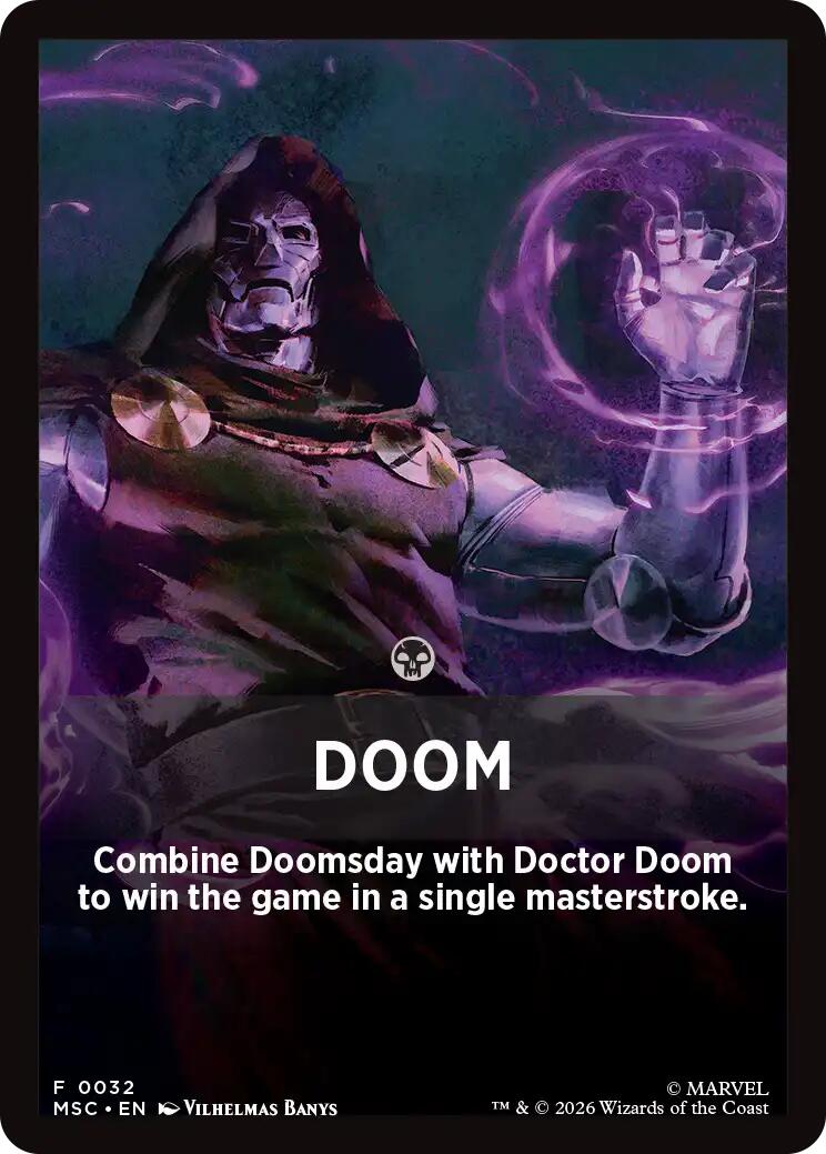 Doom Theme Card [Marvel Super Heroes Commander] | Black Swamp Games