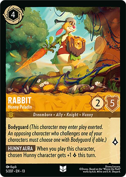 Rabbit - Hunny Paladin (5/207) [Attack of the Vine!] | Black Swamp Games